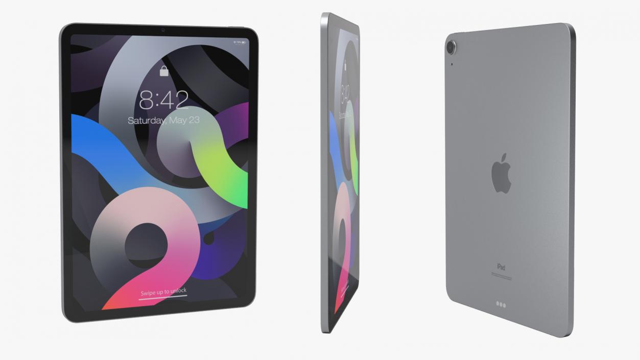 Apple iPad Air 4 2020 Space Gray 3D