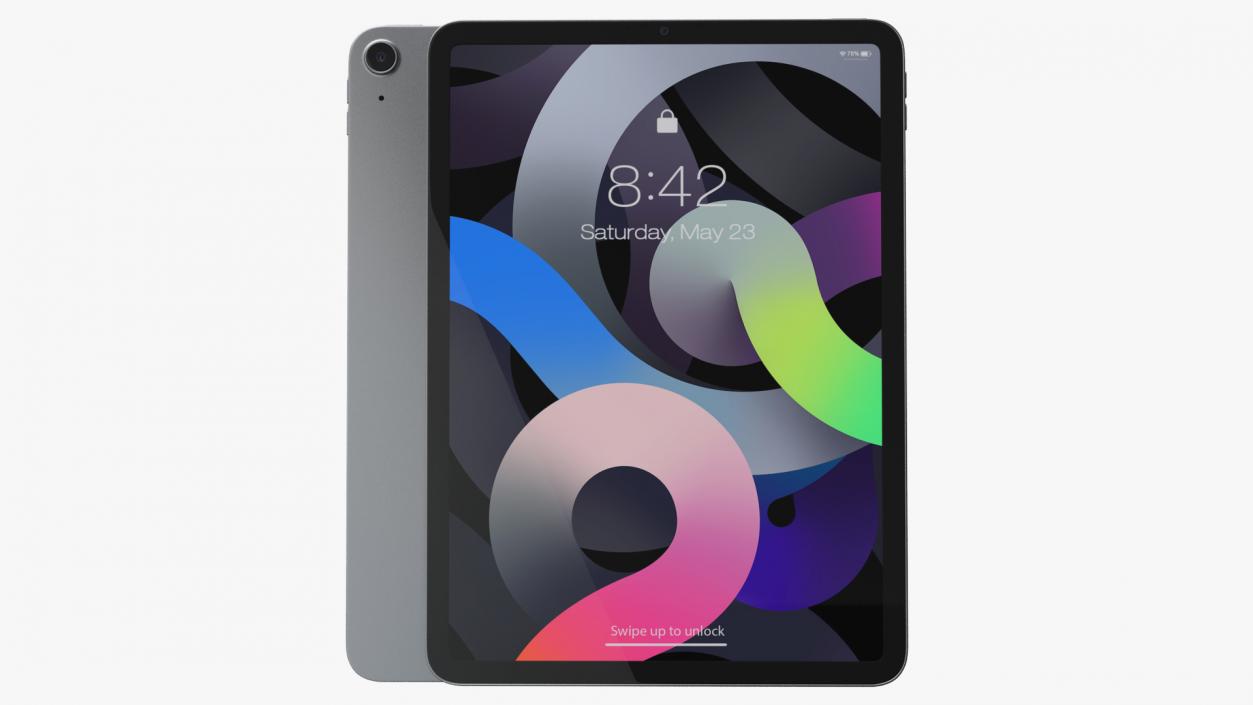 Apple iPad Air 4 2020 Space Gray 3D