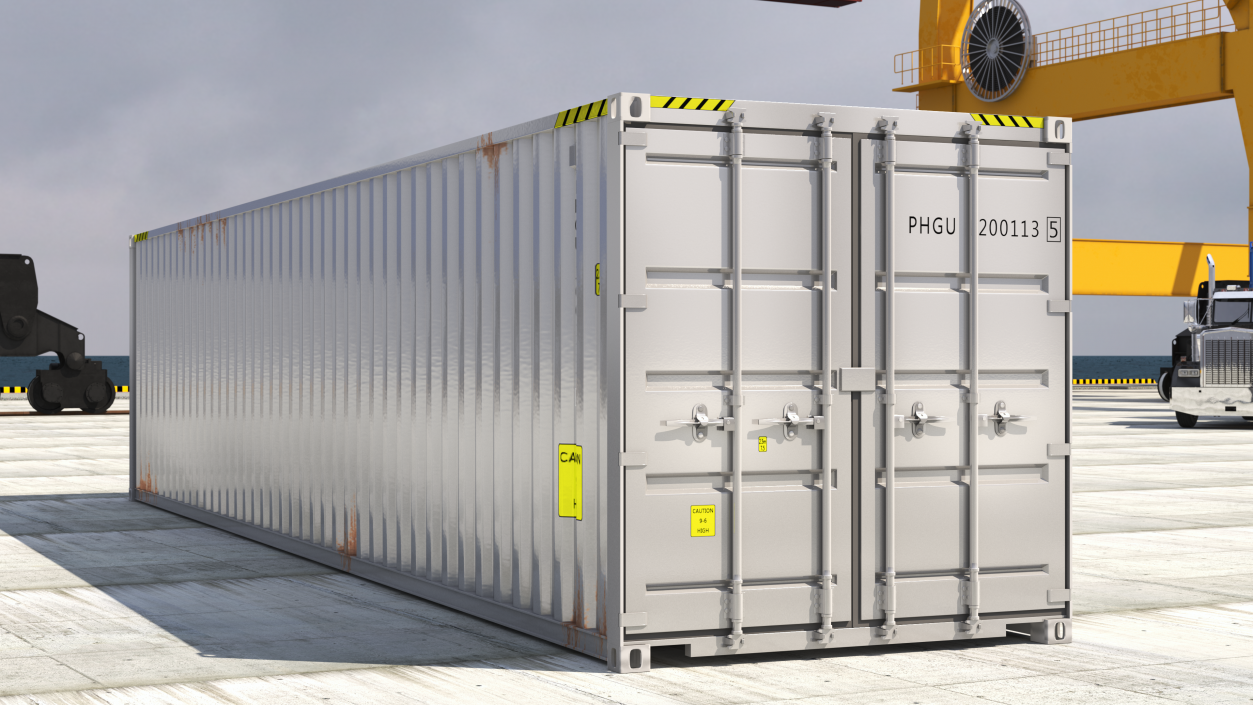 3D 40FT Opening Shipping Container