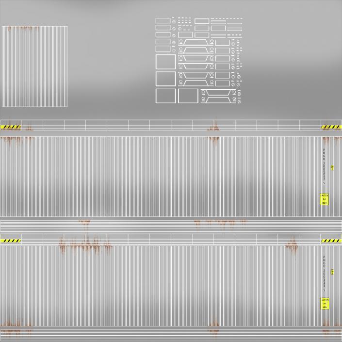 3D 40FT Opening Shipping Container