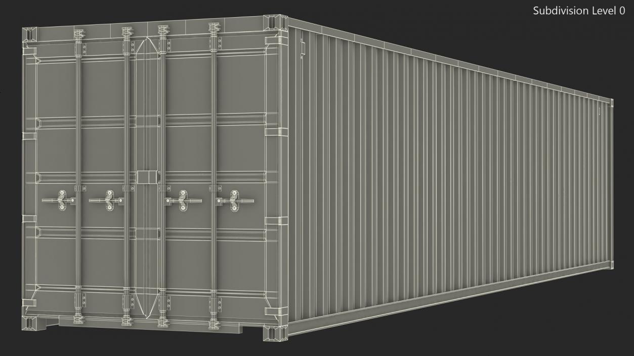 3D 40FT Opening Shipping Container