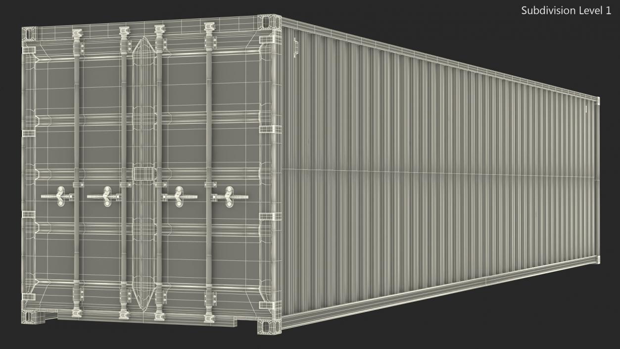 3D 40FT Opening Shipping Container