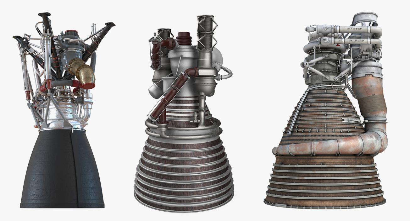 Rocket Engines Collection 2 3D