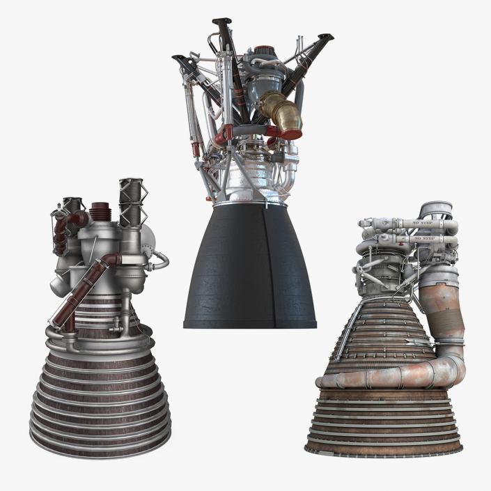 Rocket Engines Collection 2 3D