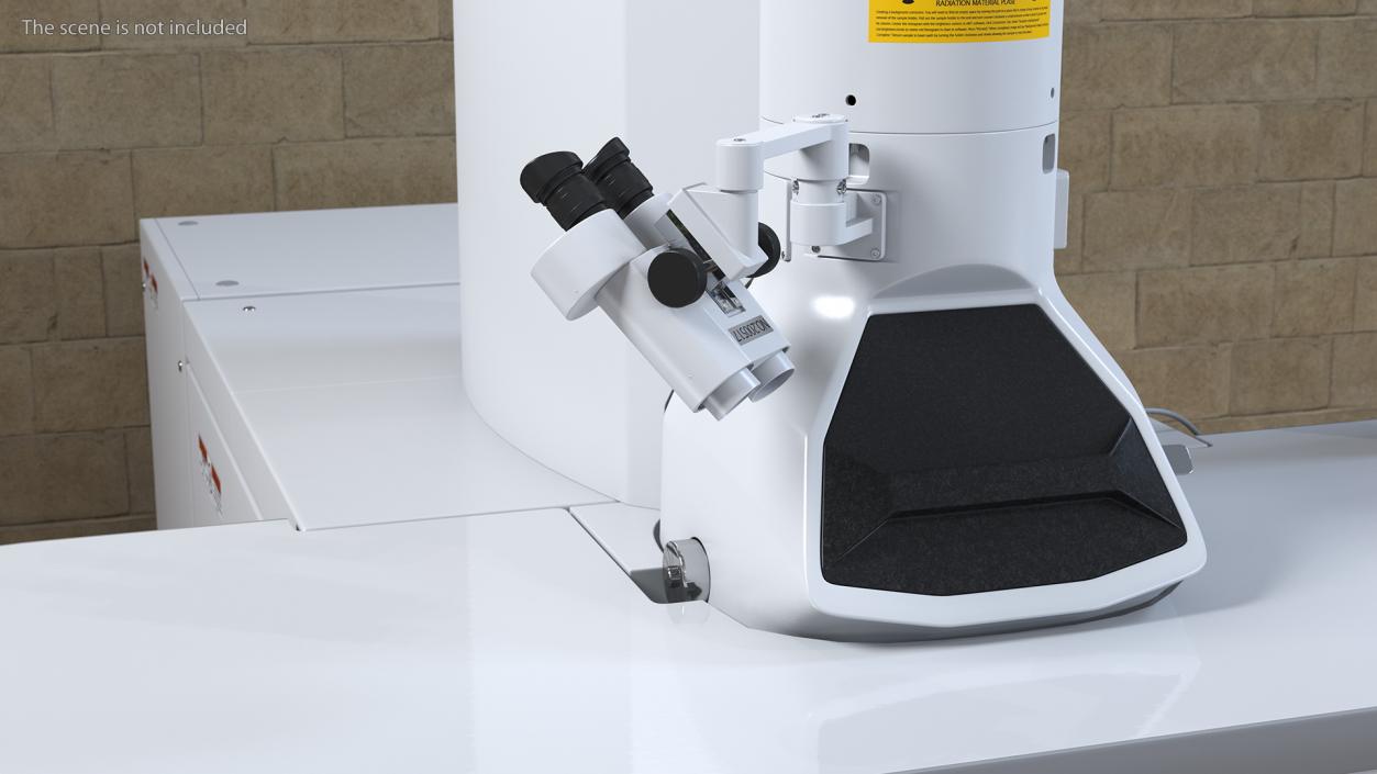 3D model Generic Electron Microscope With Monitor