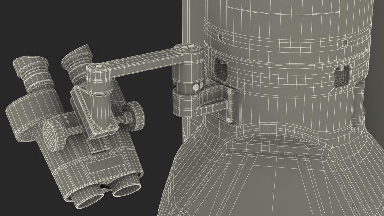 3D model Generic Electron Microscope With Monitor