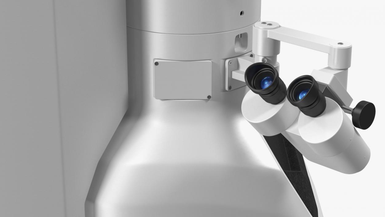 3D model Generic Electron Microscope With Monitor