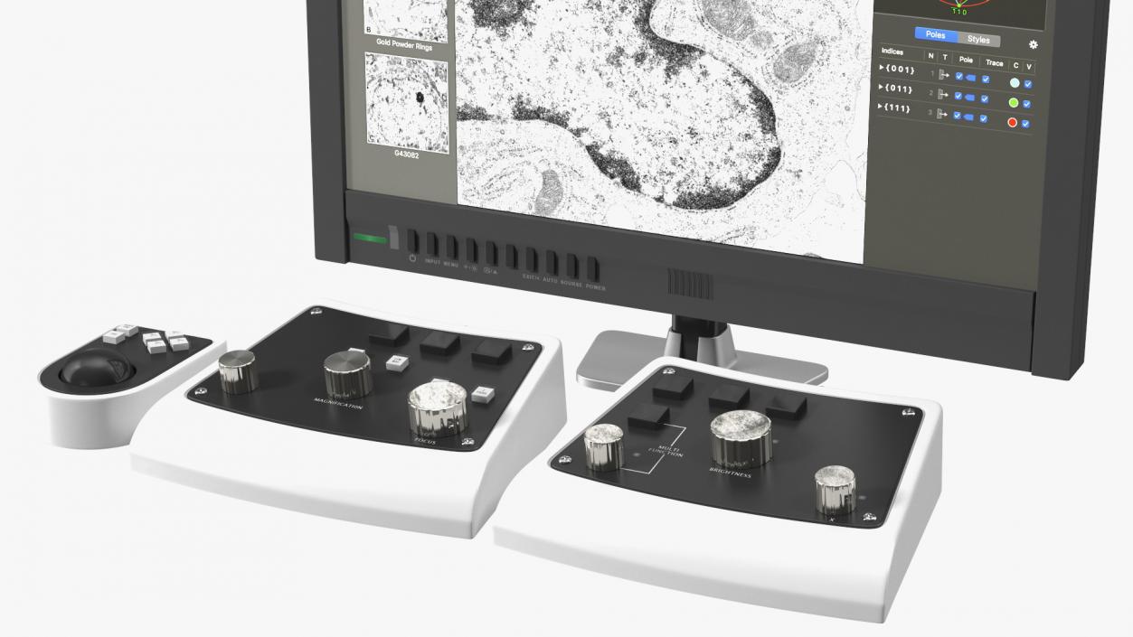 3D model Generic Electron Microscope With Monitor