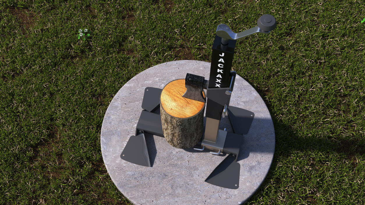 3D Hydraulic Vertical Log Splitter