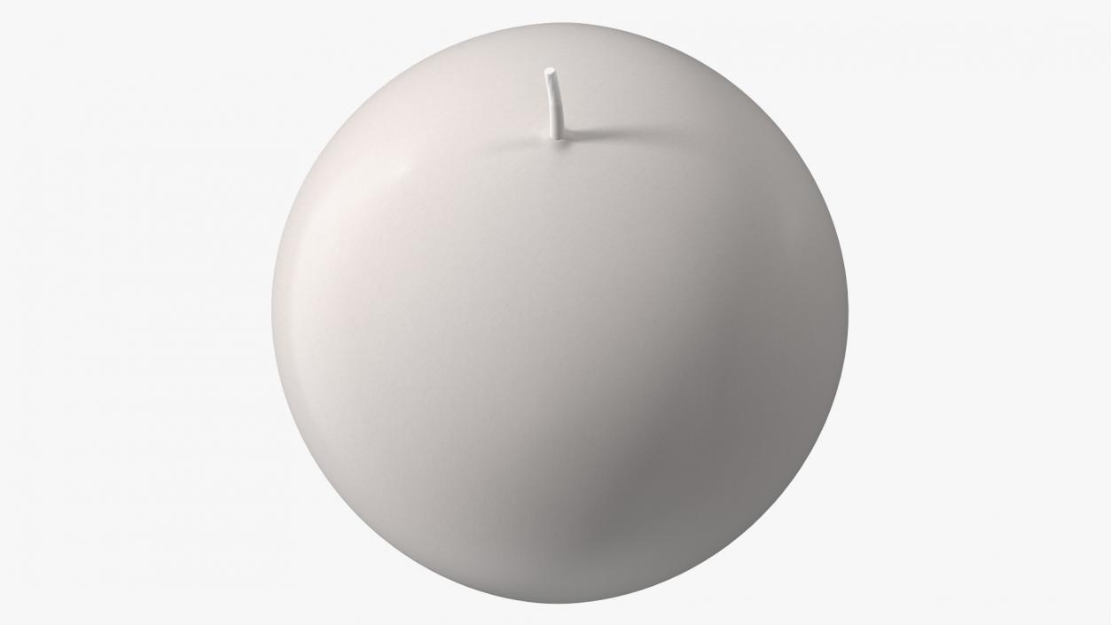 Spherical Candle White 3D