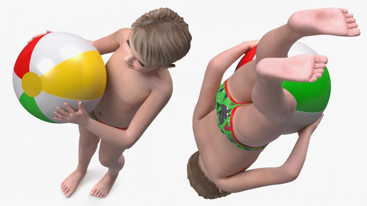 3D Child Boys Collection 2 model