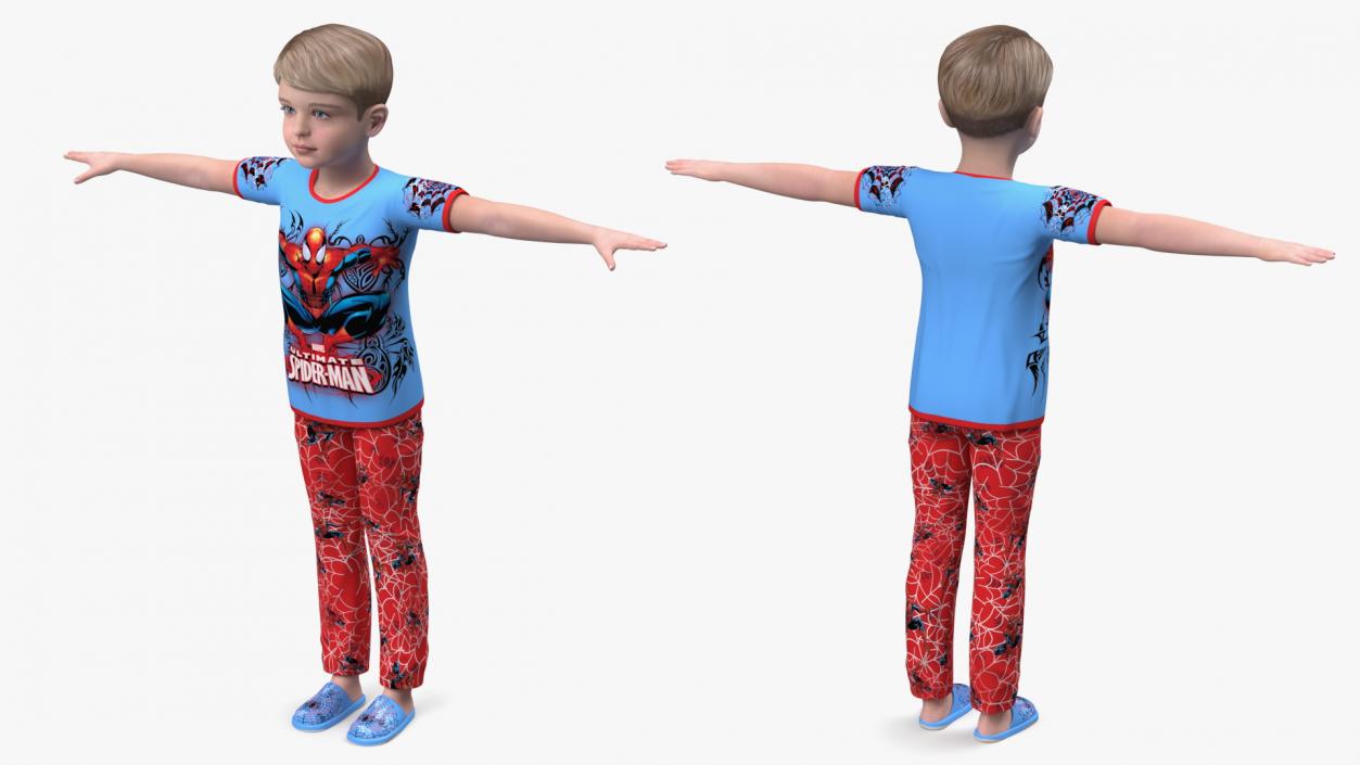 3D Child Boys Collection 2 model