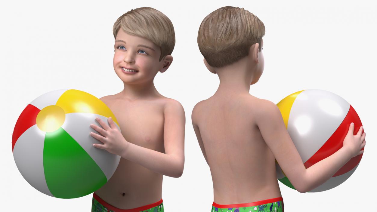 3D Child Boys Collection 2 model