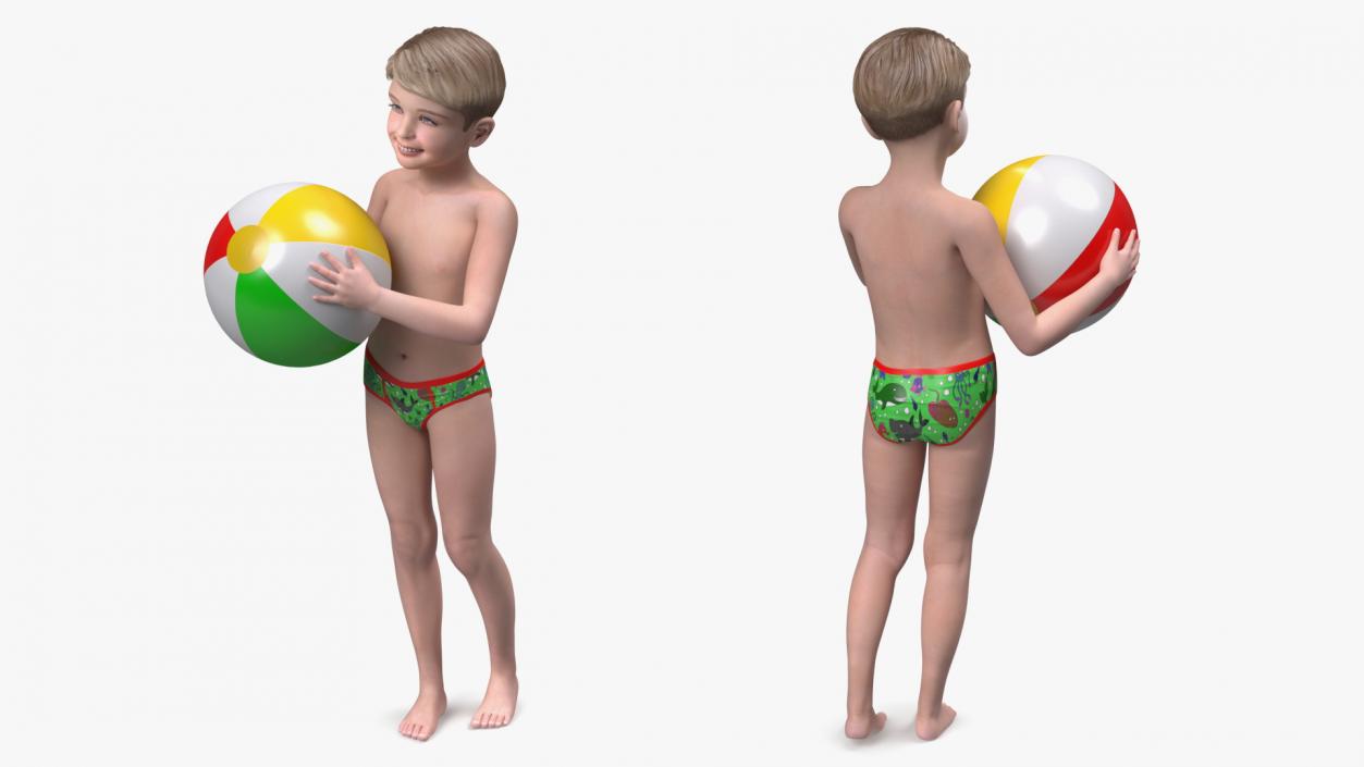 3D Child Boys Collection 2 model