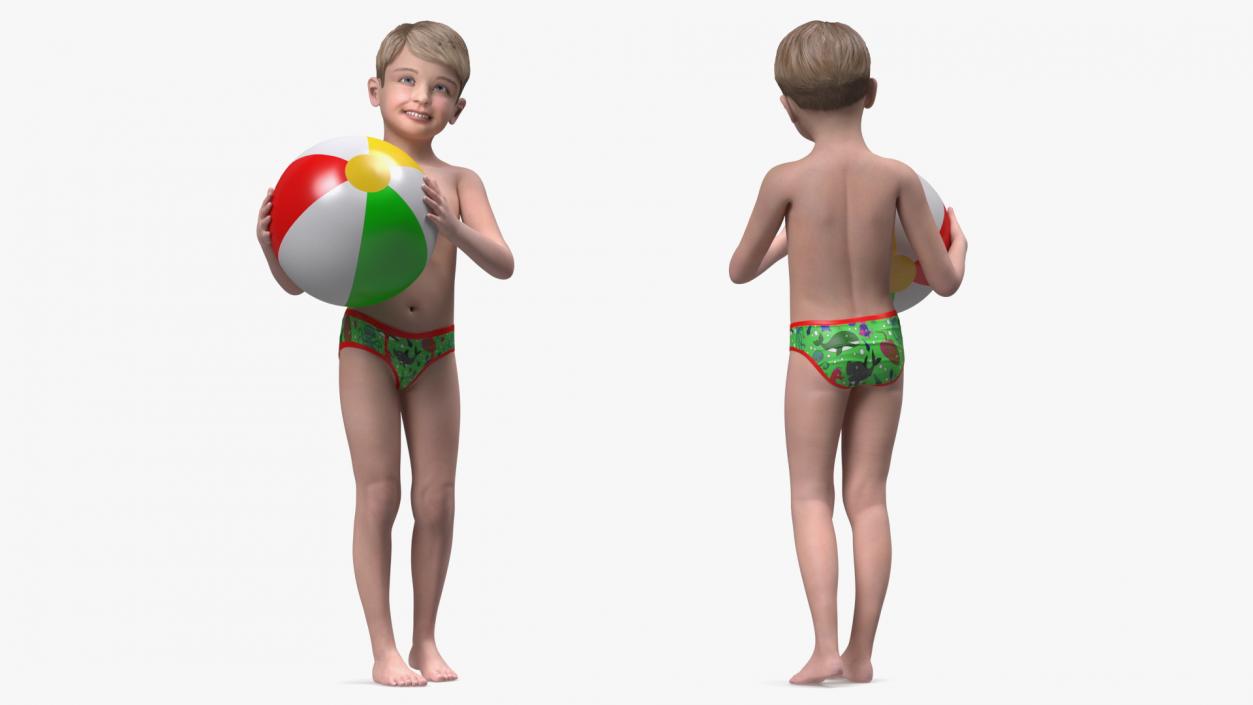 3D Child Boys Collection 2 model