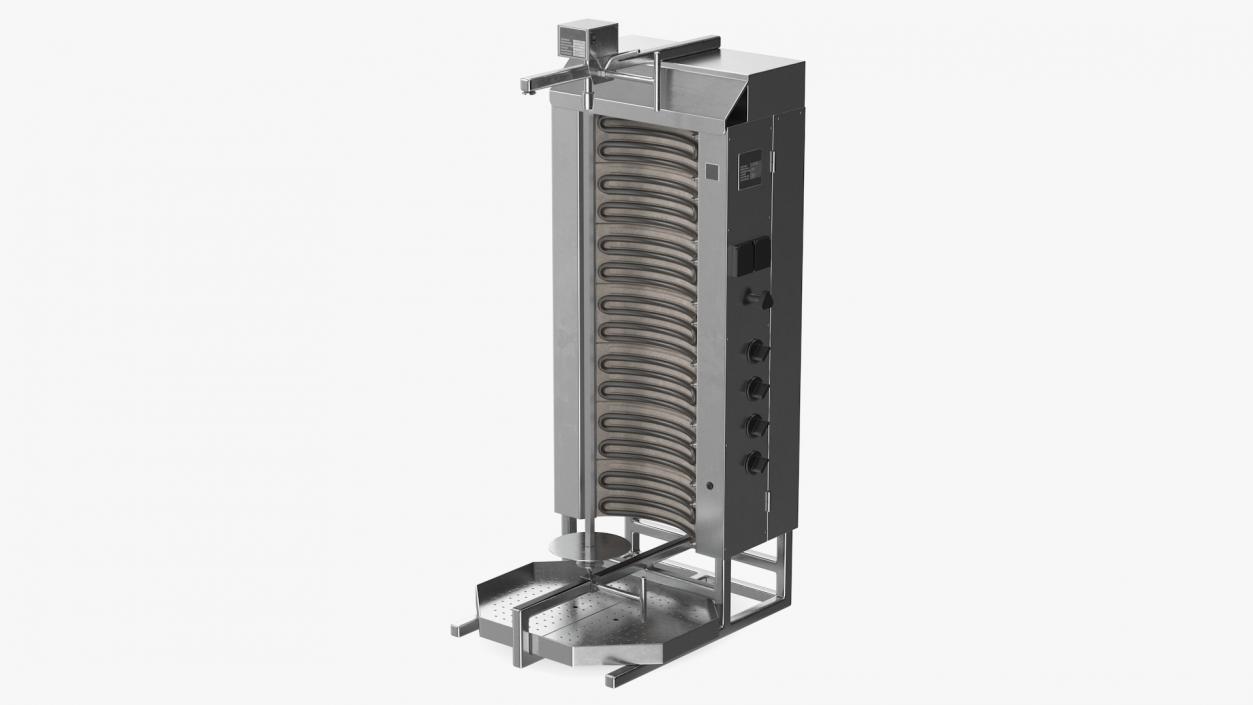 3D Vertical Rotisserie Grill For Doner Kebab