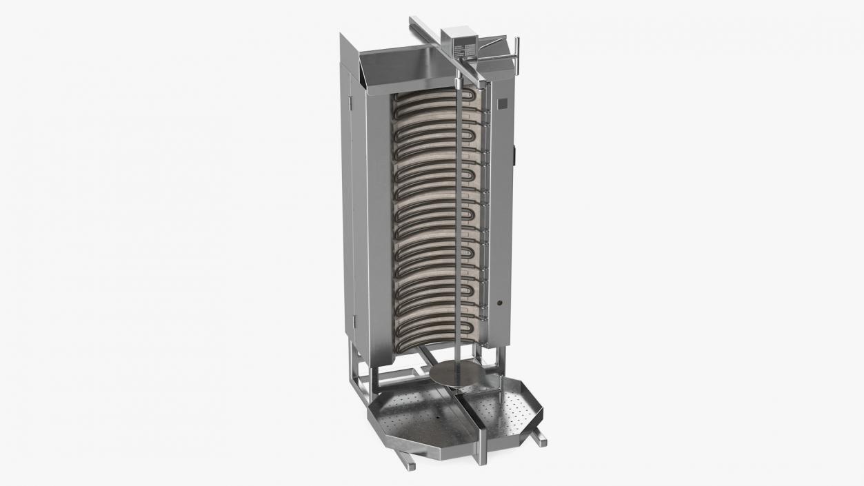 3D Vertical Rotisserie Grill For Doner Kebab