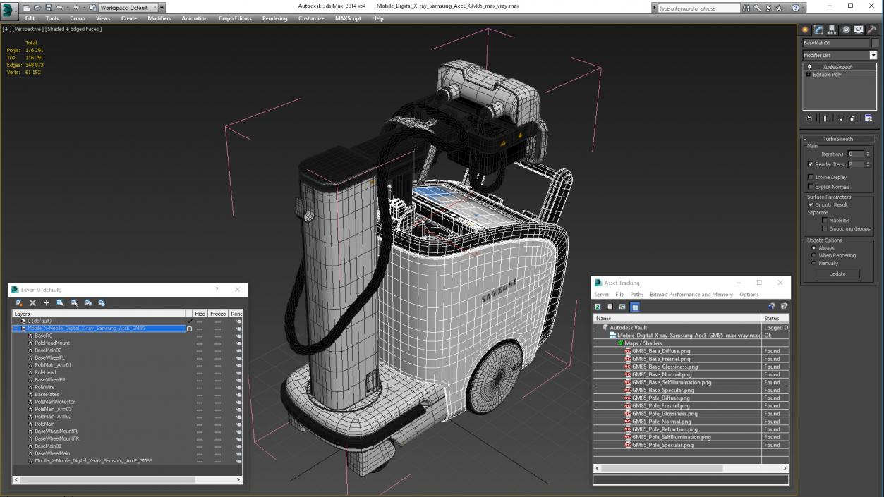 3D Mobile Digital X-ray Samsung AccE GM85 model