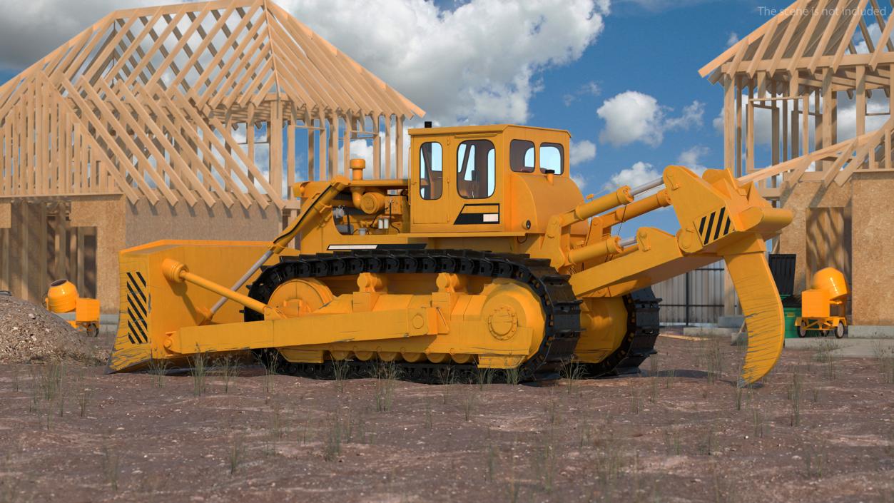 3D model Crawler Dozer Rigged