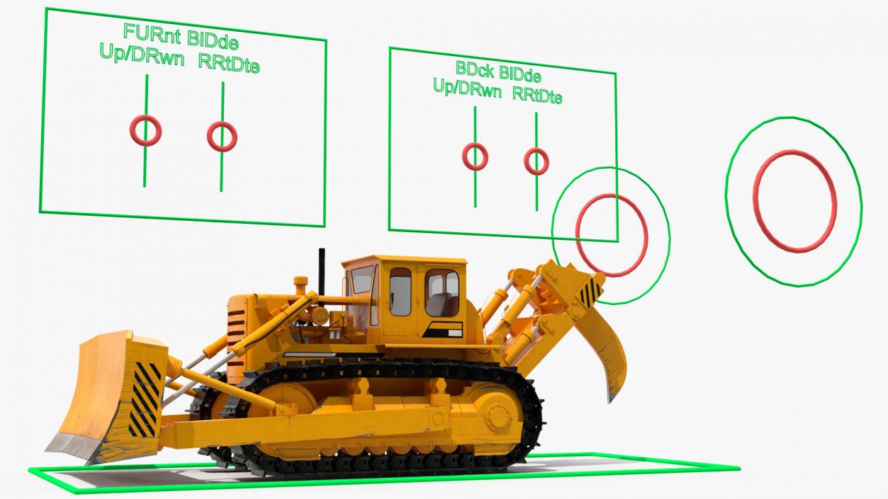 3D model Crawler Dozer Rigged