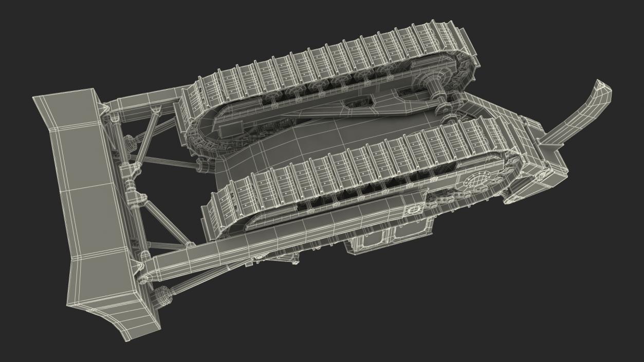 3D model Crawler Dozer Rigged