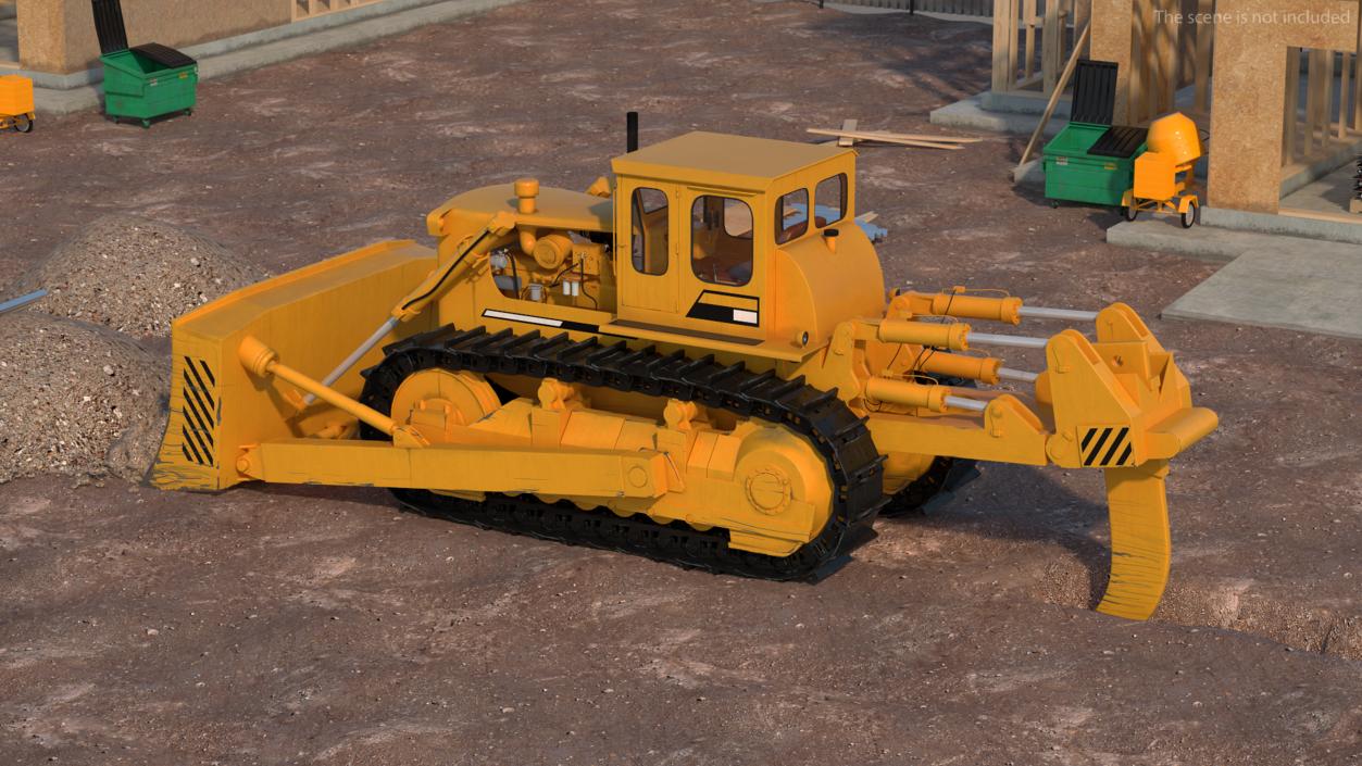 3D model Crawler Dozer Rigged