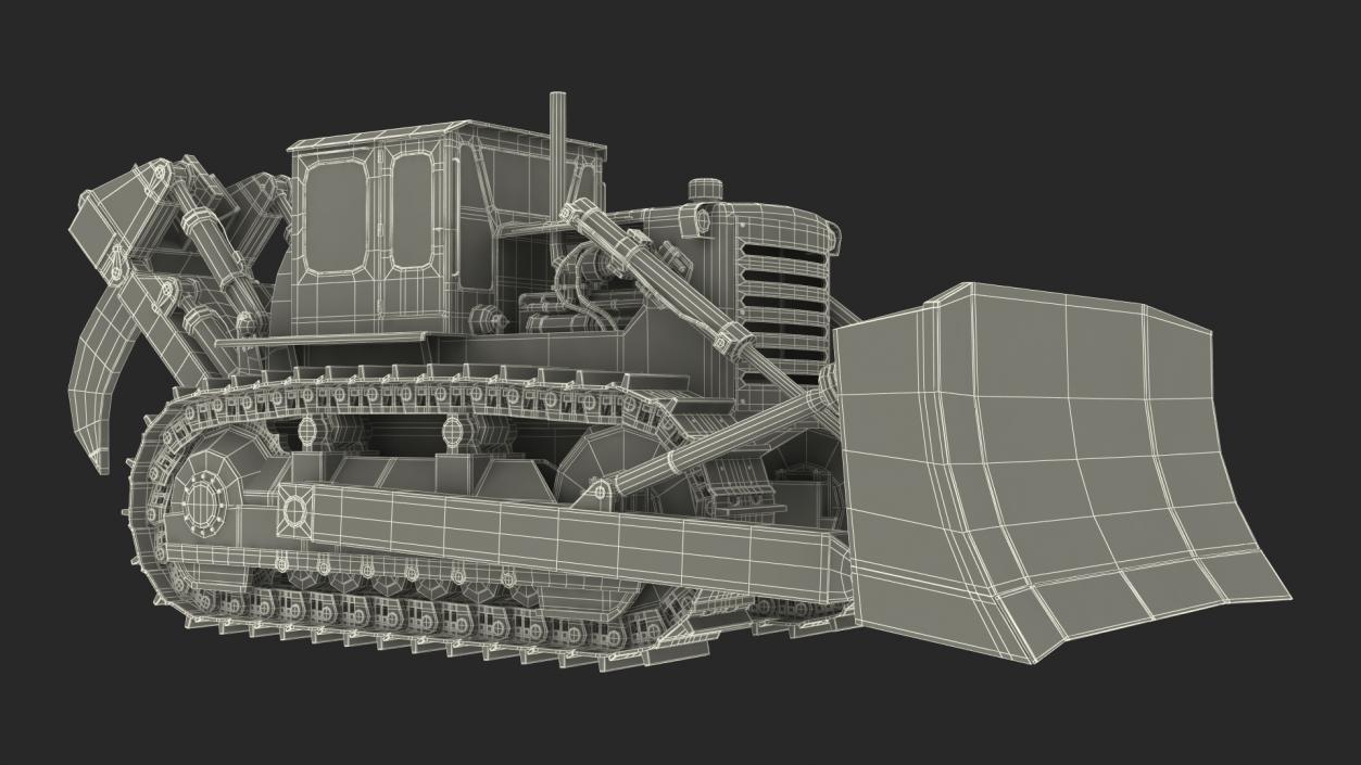 3D model Crawler Dozer Rigged