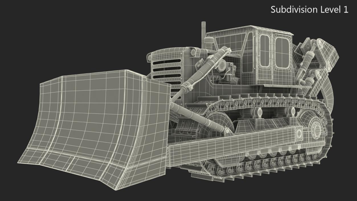 3D model Crawler Dozer Rigged