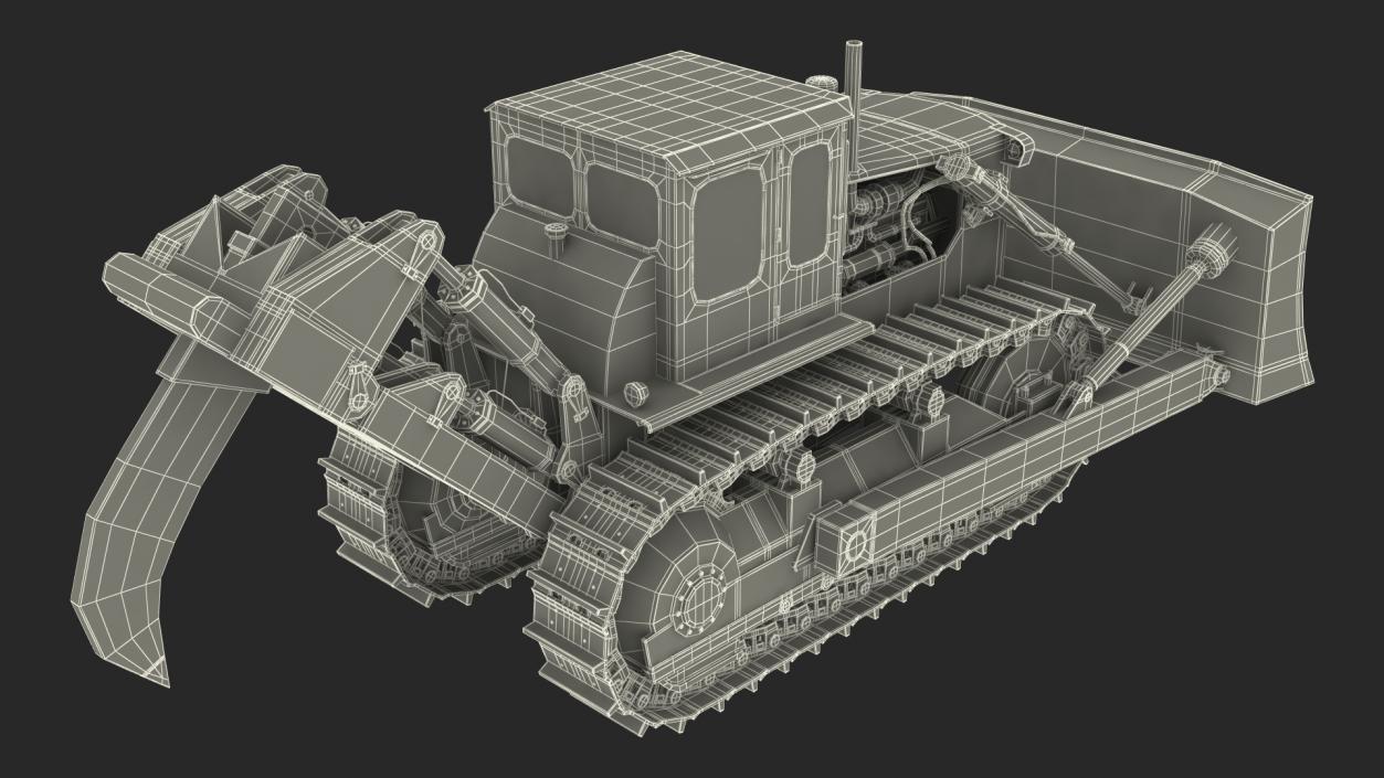 3D model Crawler Dozer Rigged