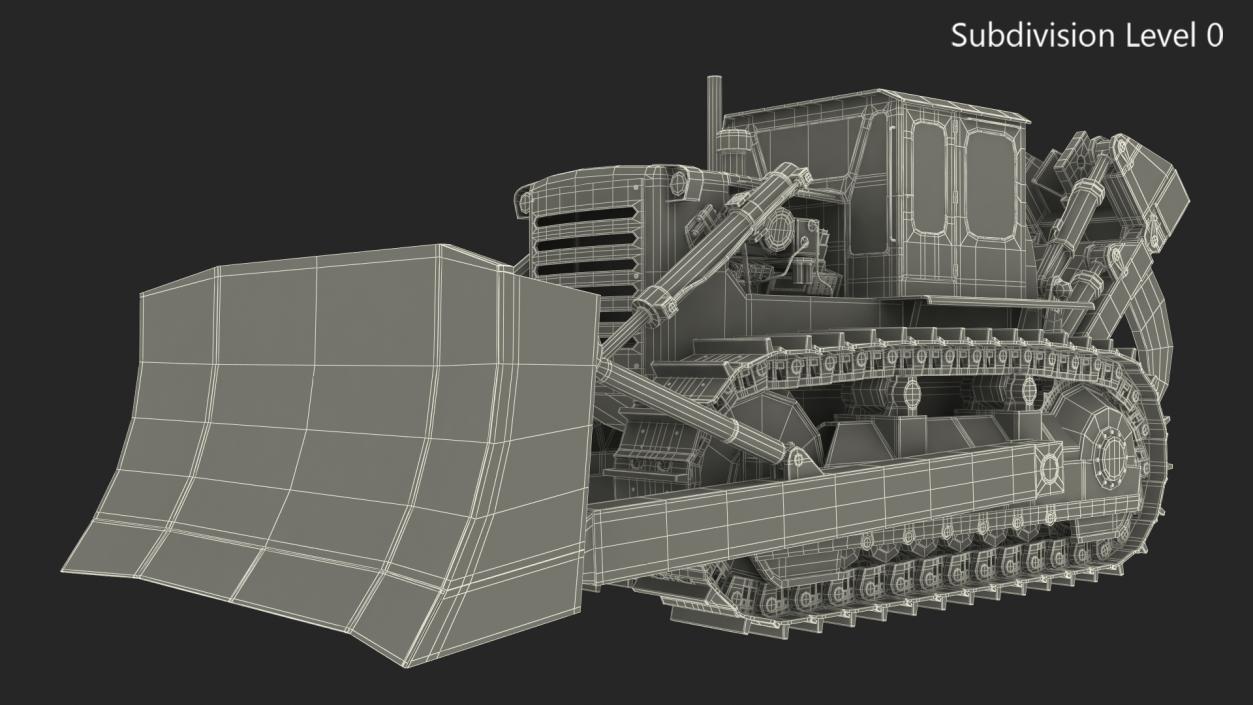 3D model Crawler Dozer Rigged