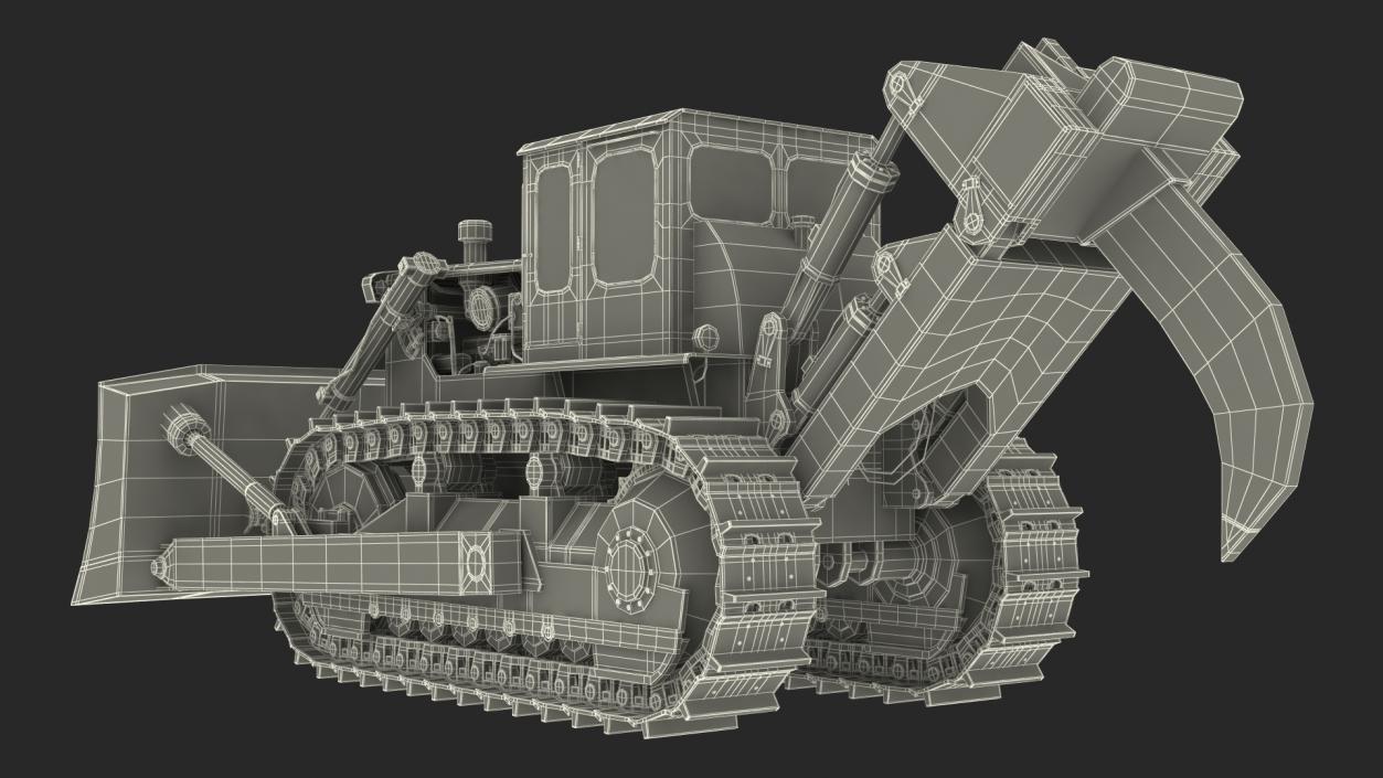 3D model Crawler Dozer Rigged