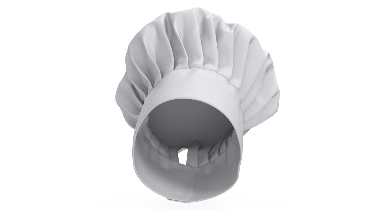 3D model White Puffy Chef Hat