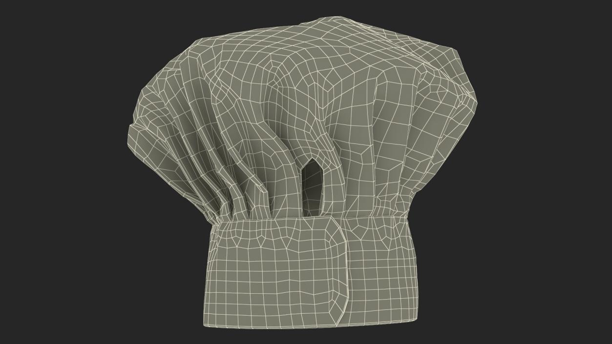 3D model White Puffy Chef Hat