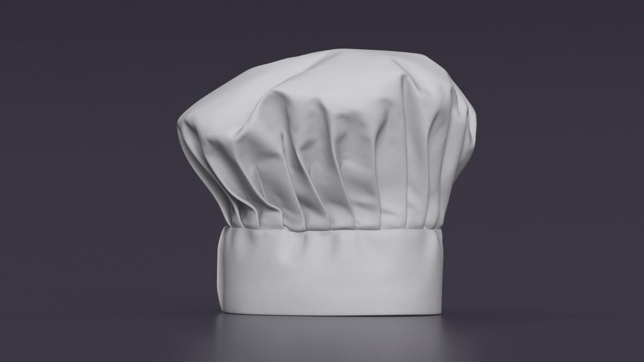 3D model White Puffy Chef Hat