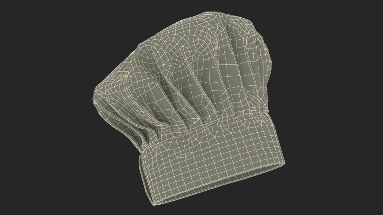 3D model White Puffy Chef Hat