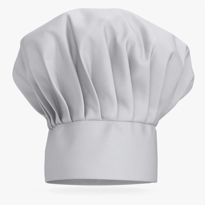 3D model White Puffy Chef Hat