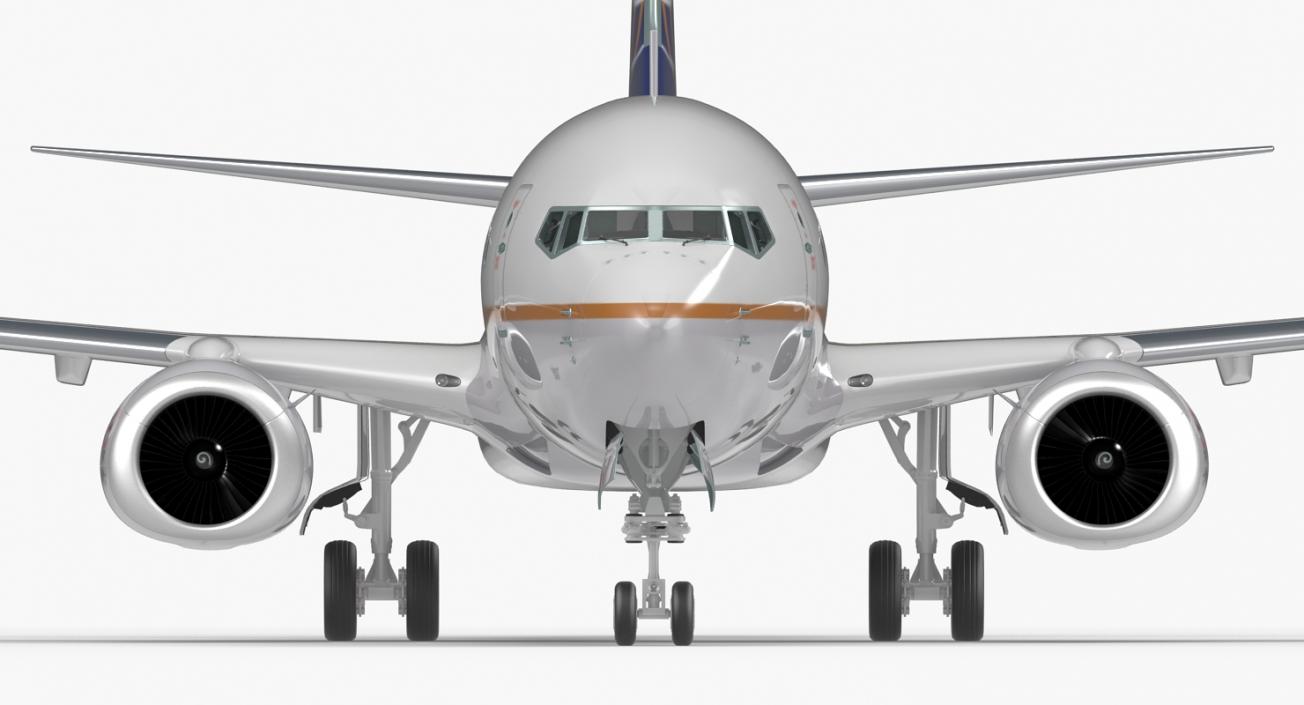 Boeing 737-800 United Airlines Rigged 3D