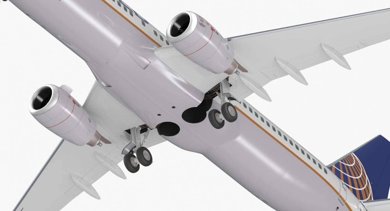 Boeing 737-800 United Airlines Rigged 3D