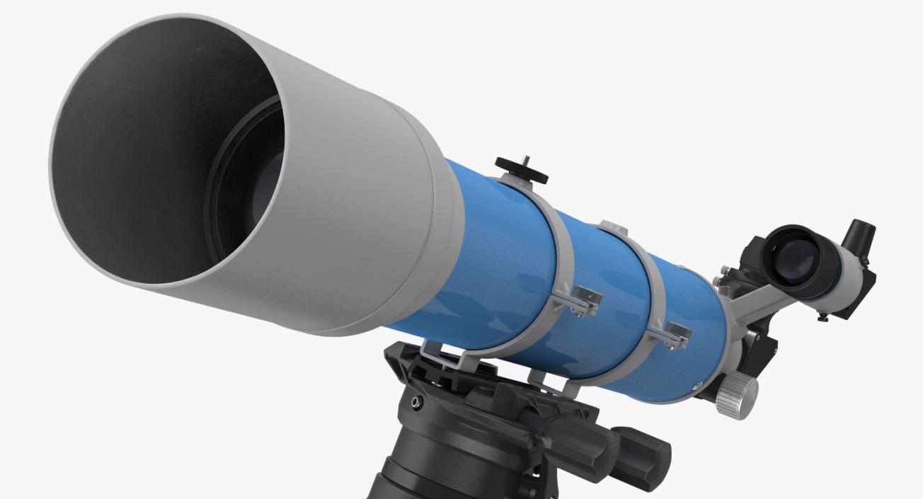 3D model Refractor Telescope with Mount Tripod Generic