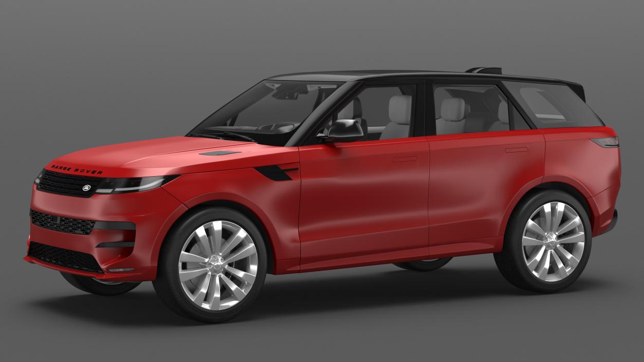 3D Range Rover Sport 2023 Red