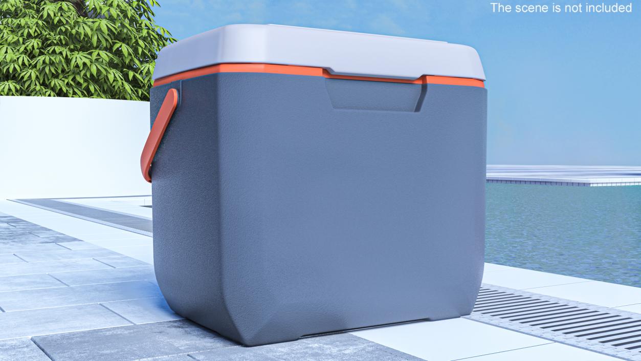 Portable Camping Coolbox 3D model