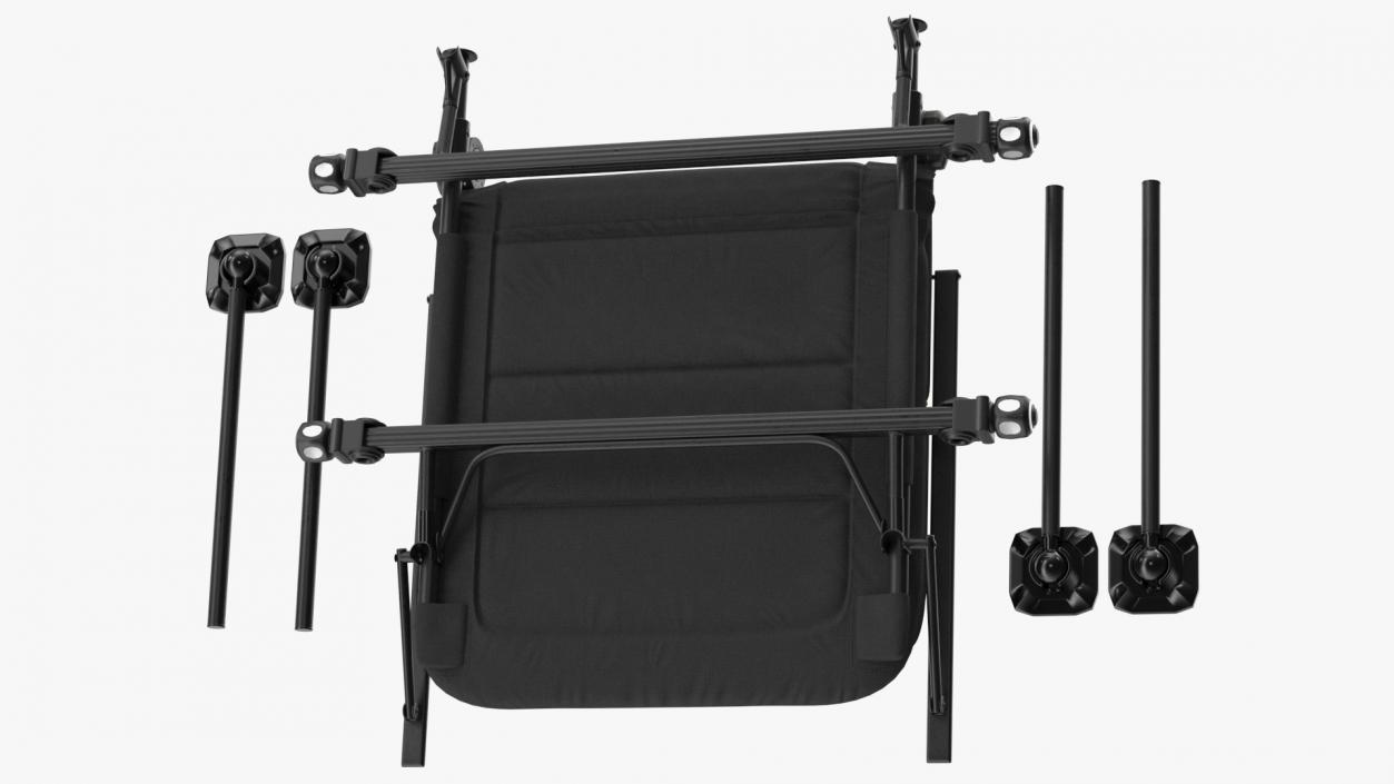 3D model Angler Chair Folded Black