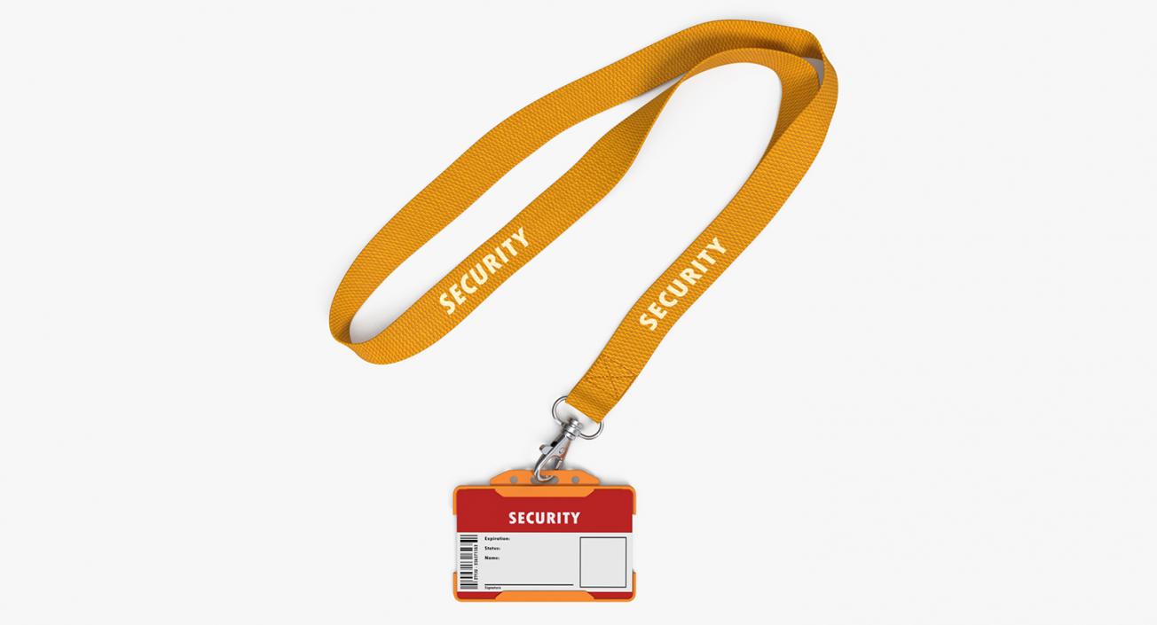 3D Security Lanyard with ID Card Holder