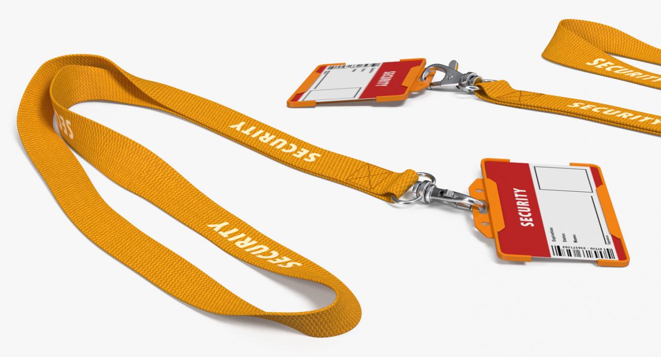 3D Security Lanyard with ID Card Holder