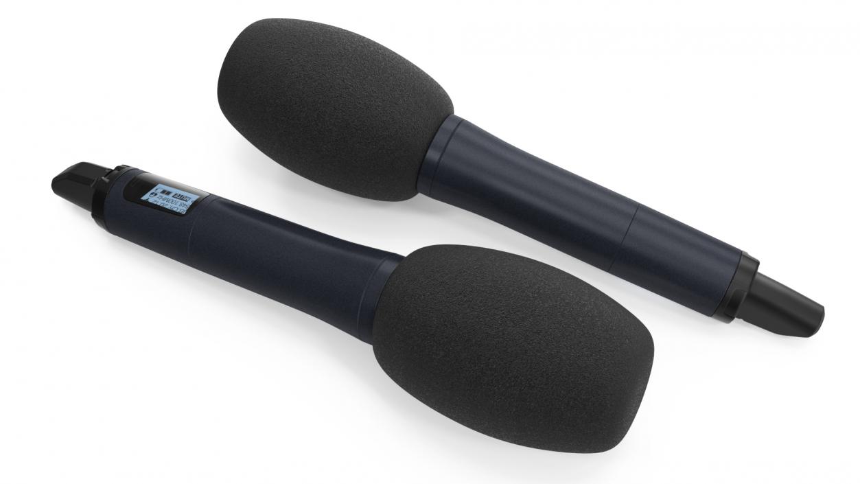 3D model Fox News Reporter Microphone Square