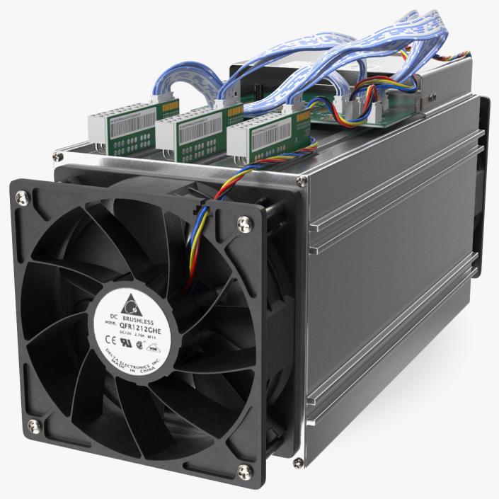 Bitcoin Mining ASIC 3D model