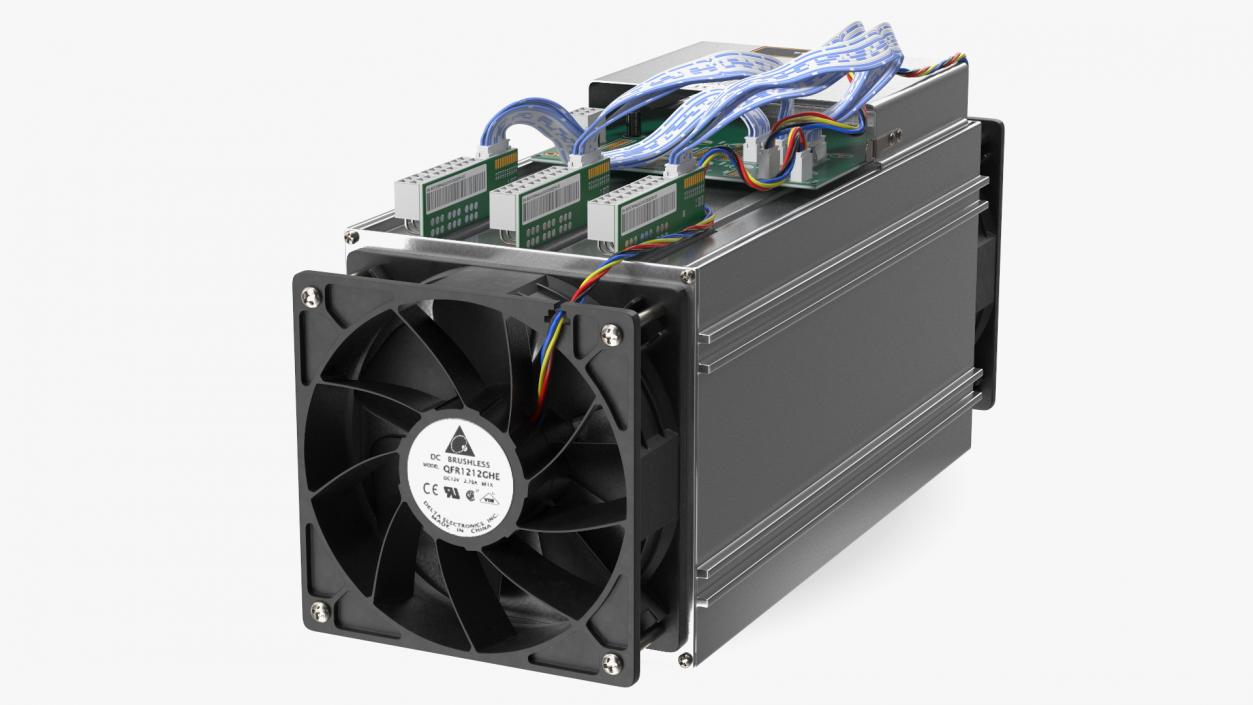 Bitcoin Mining ASIC 3D model