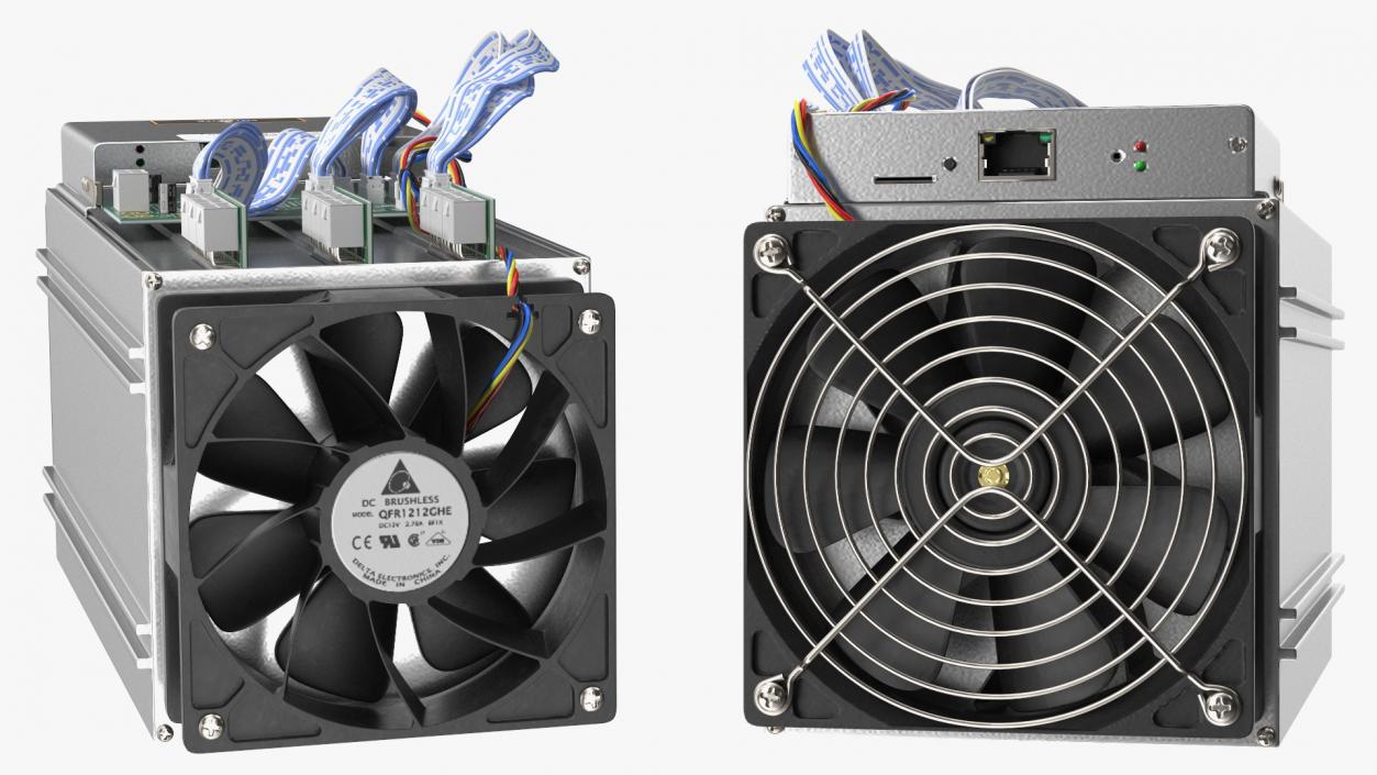 Bitcoin Mining ASIC 3D model