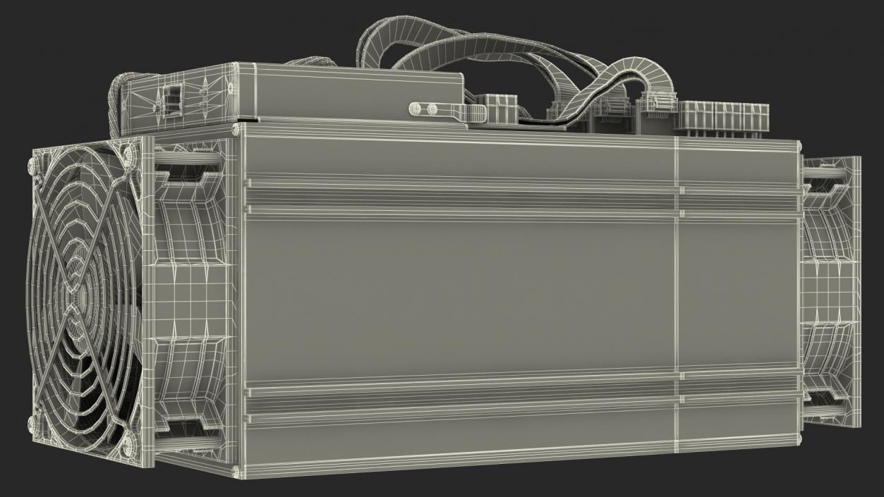 Bitcoin Mining ASIC 3D model