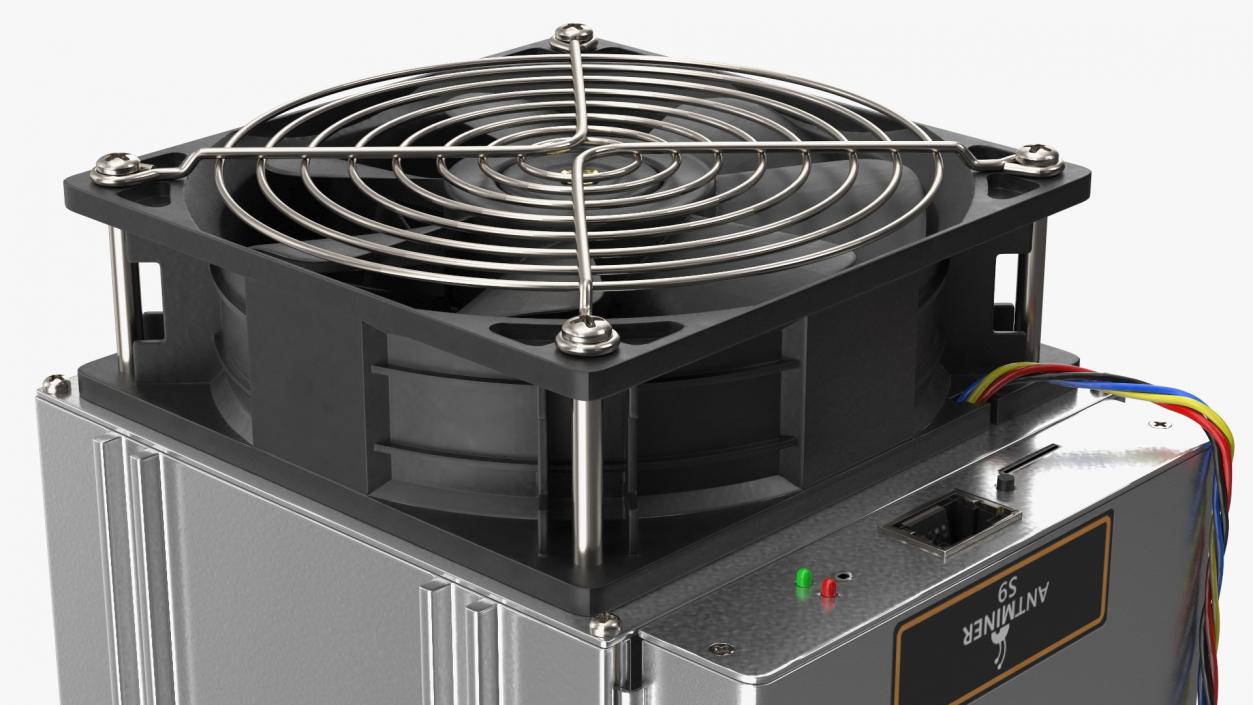 Bitcoin Mining ASIC 3D model